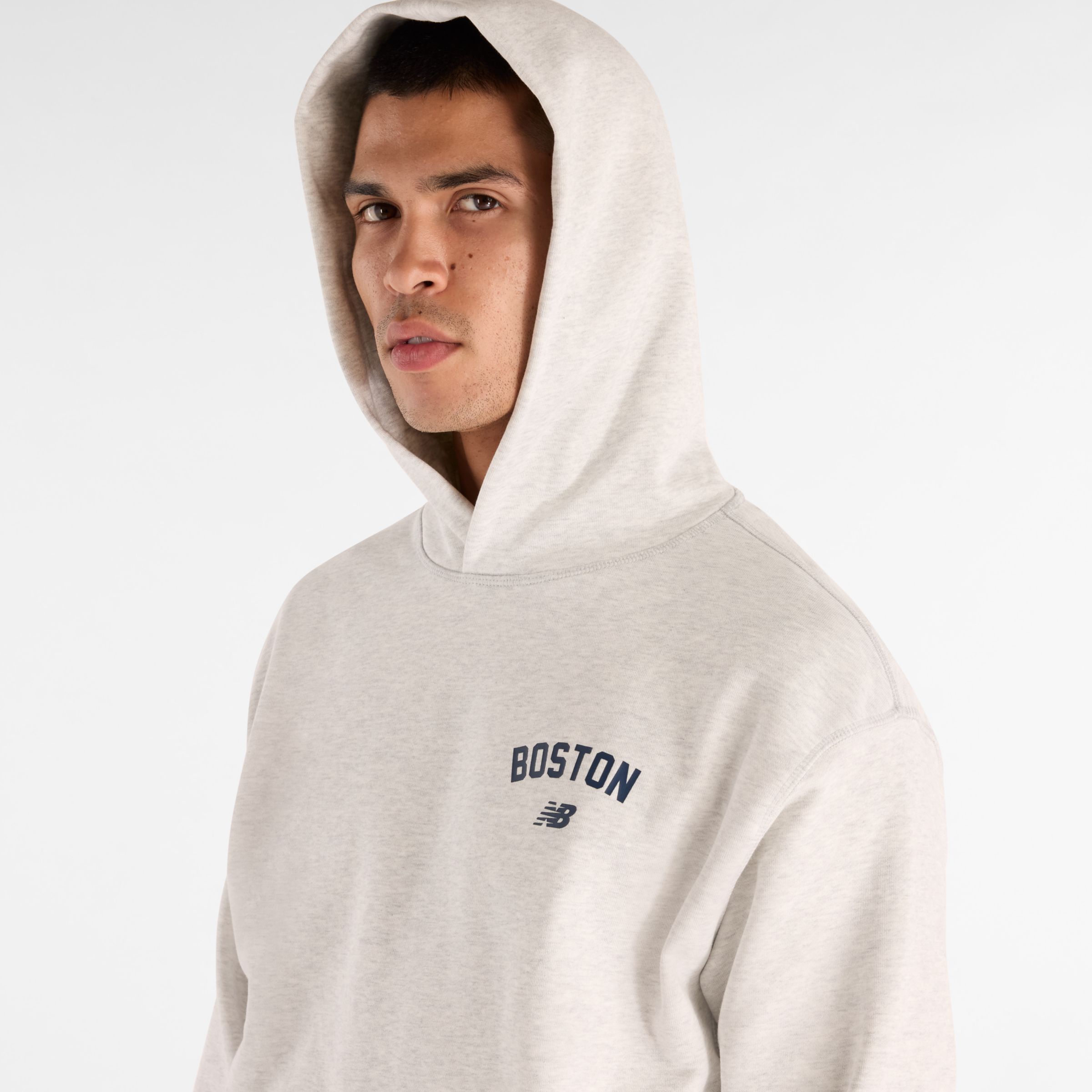 New Balance Boston City Logo Hoodie, MT61K61GAHH
