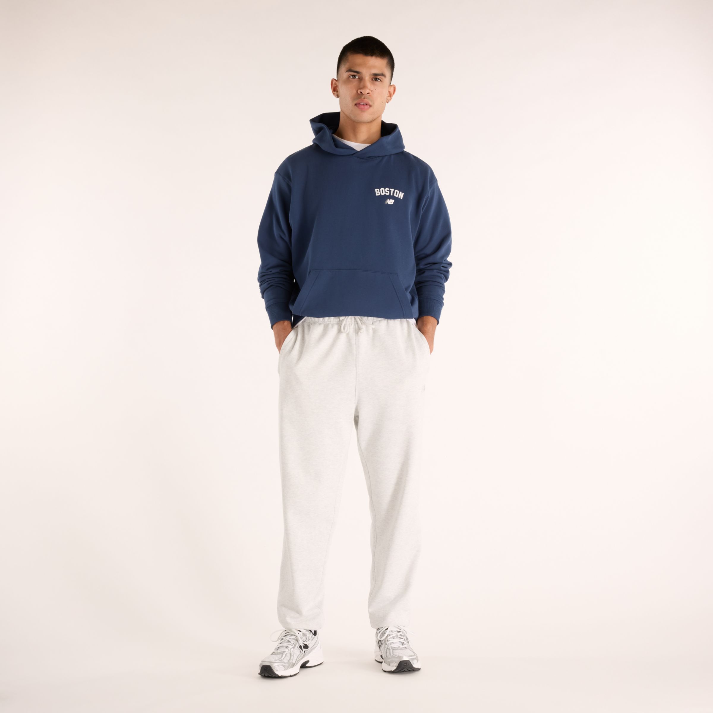 New Balance Boston City Logo Hoodie, MT61K61GNNY