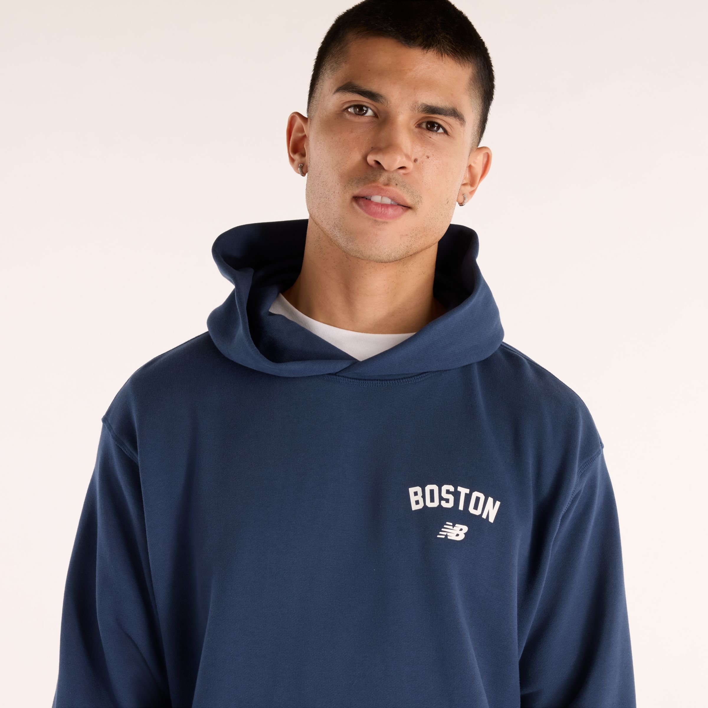 New Balance Boston City Logo Hoodie, MT61K61GNNY