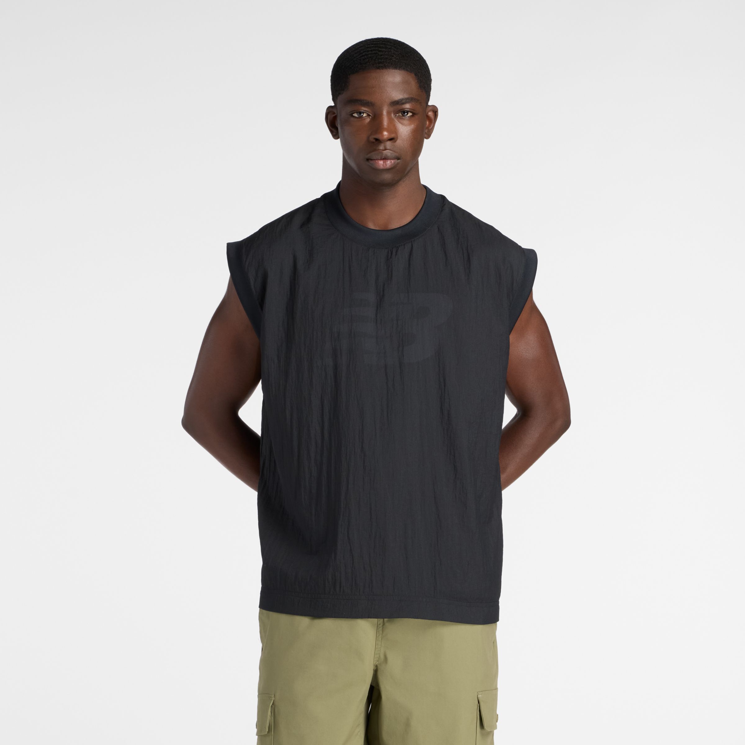 NB GREY 2レイヤースリーブレス