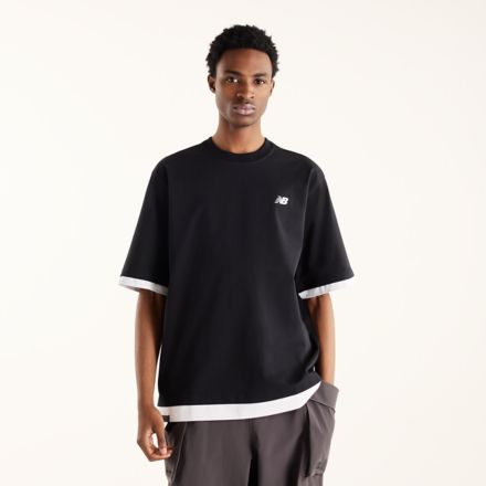 NBX Shifted 2 二合一 T 恤, CAVIAR, MT61O8SHBK