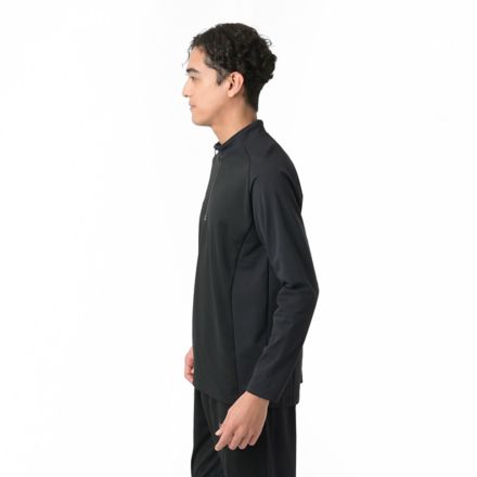 Blackout ストレッチニットハーフジップトップ