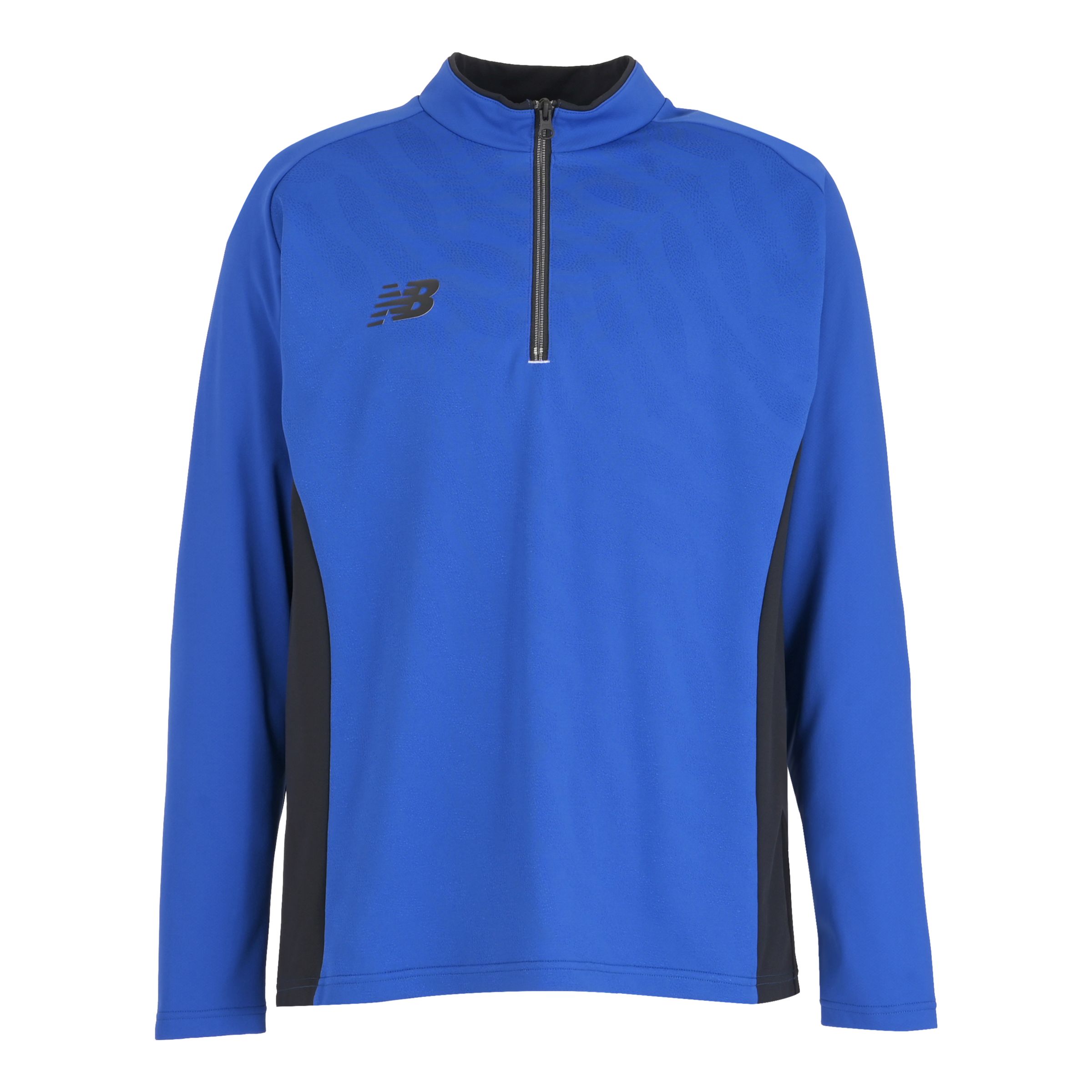 Black Out ストレッチニットハーフジップトップ