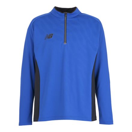 Black Out ストレッチニットハーフジップトップ