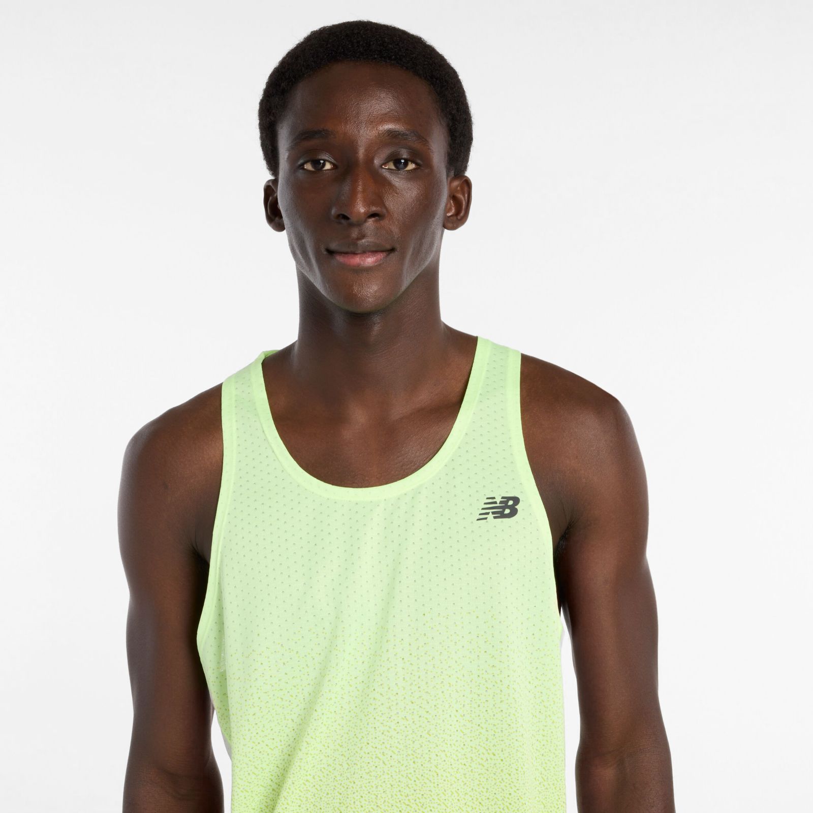 Мужские футболки New Balance Viz-Tech Run Singlet — фото 3