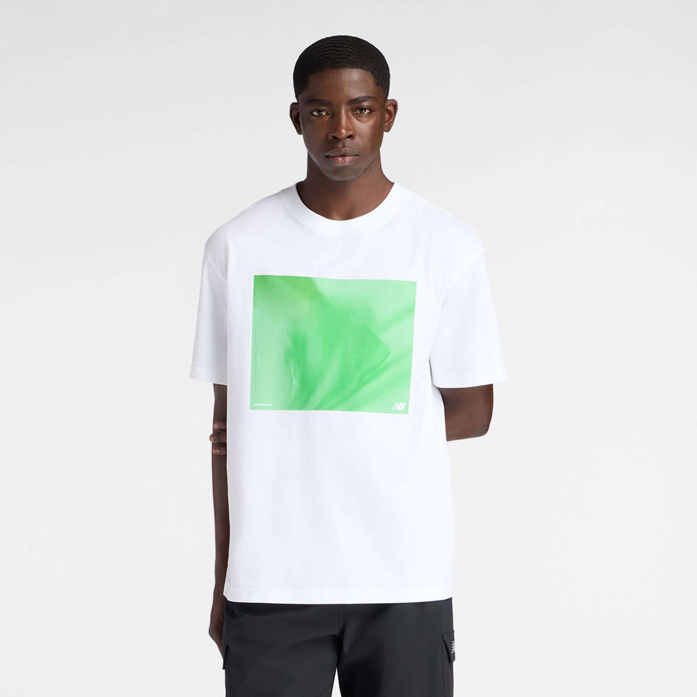 NB GREY Photo T-shirt Green