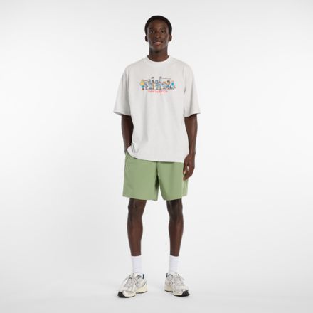 Ghica Line Up Oversized T-shirt, ASH HEATHER MULTI, MT61T7CJAHH