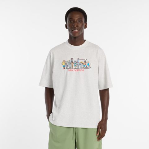 Мужские футболки New Balance Ghica Line Up Oversized T-shirt