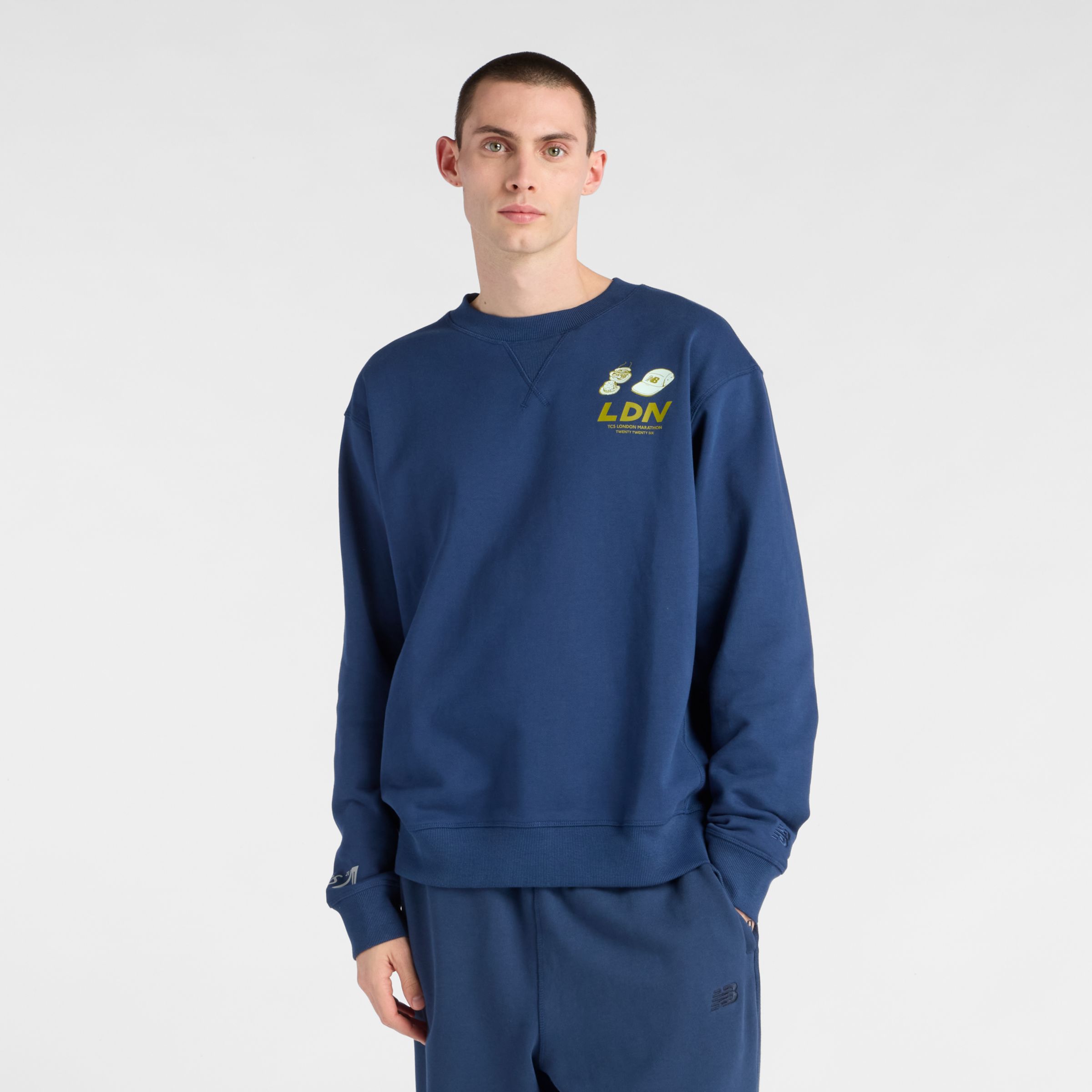 London Edition Athletics Graphic French Terry Crew