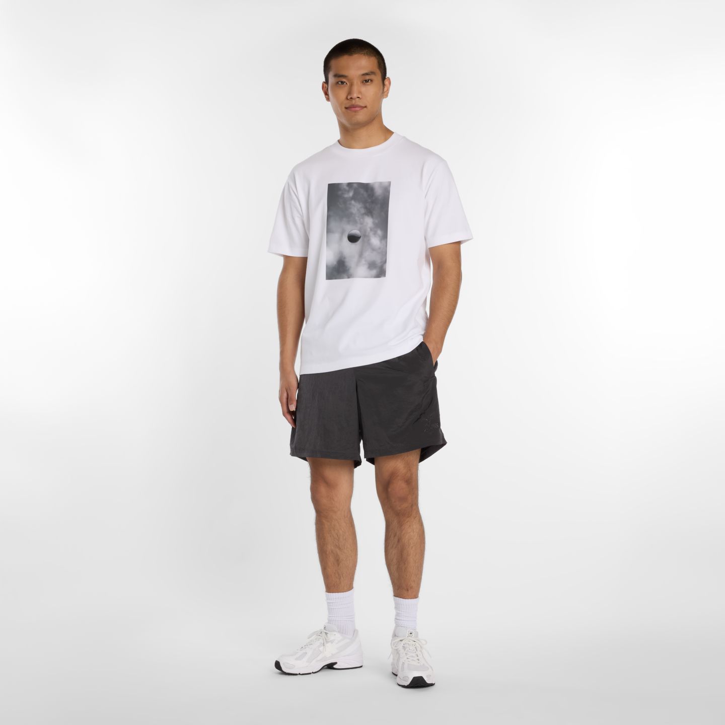 Мужская футболка New Balance Shohei Photo Sky, цвет: Белый — фото 2