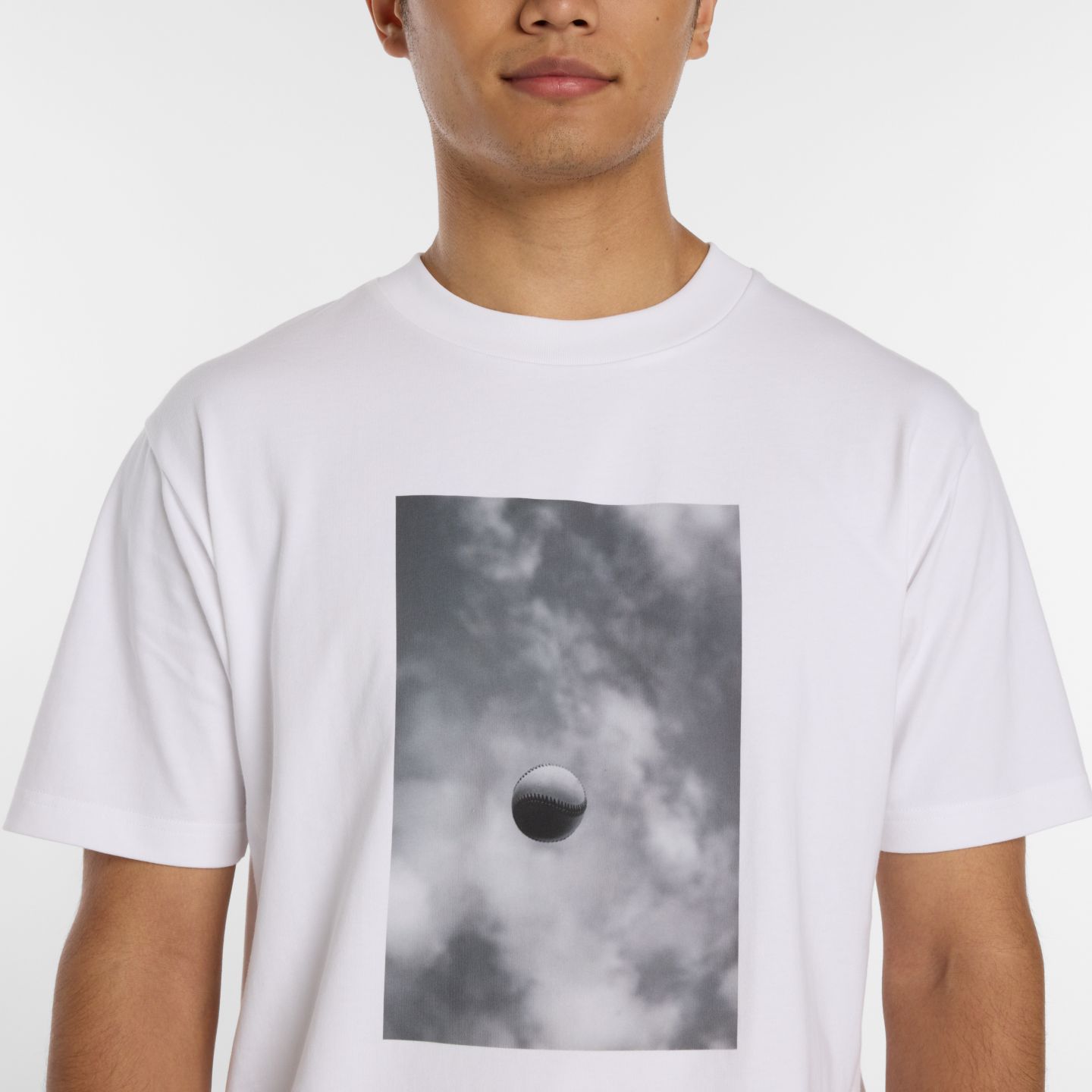 Мужская футболка New Balance Shohei Photo Sky, цвет: Белый — фото 3