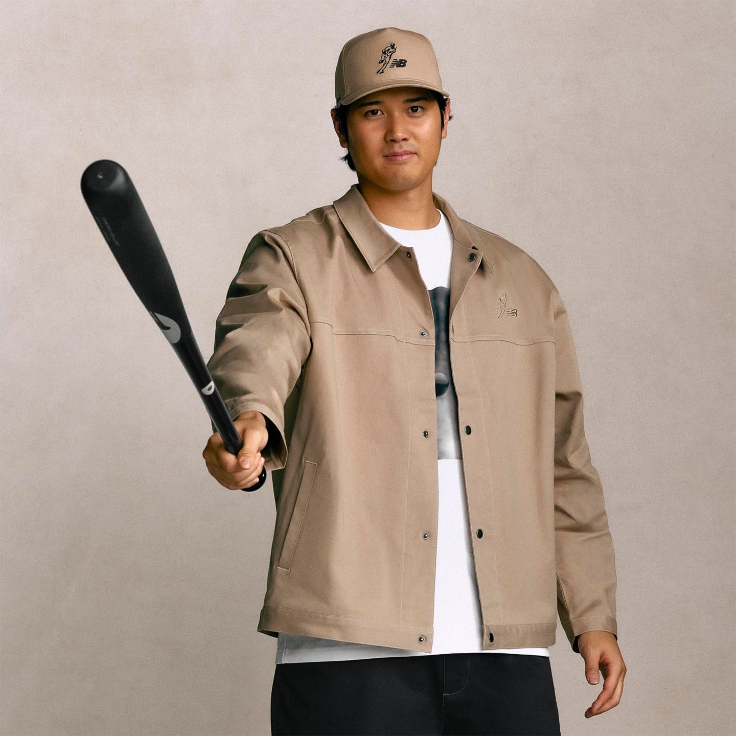 Мужская футболка New Balance Shohei Photo Sky, цвет: Белый — фото 8