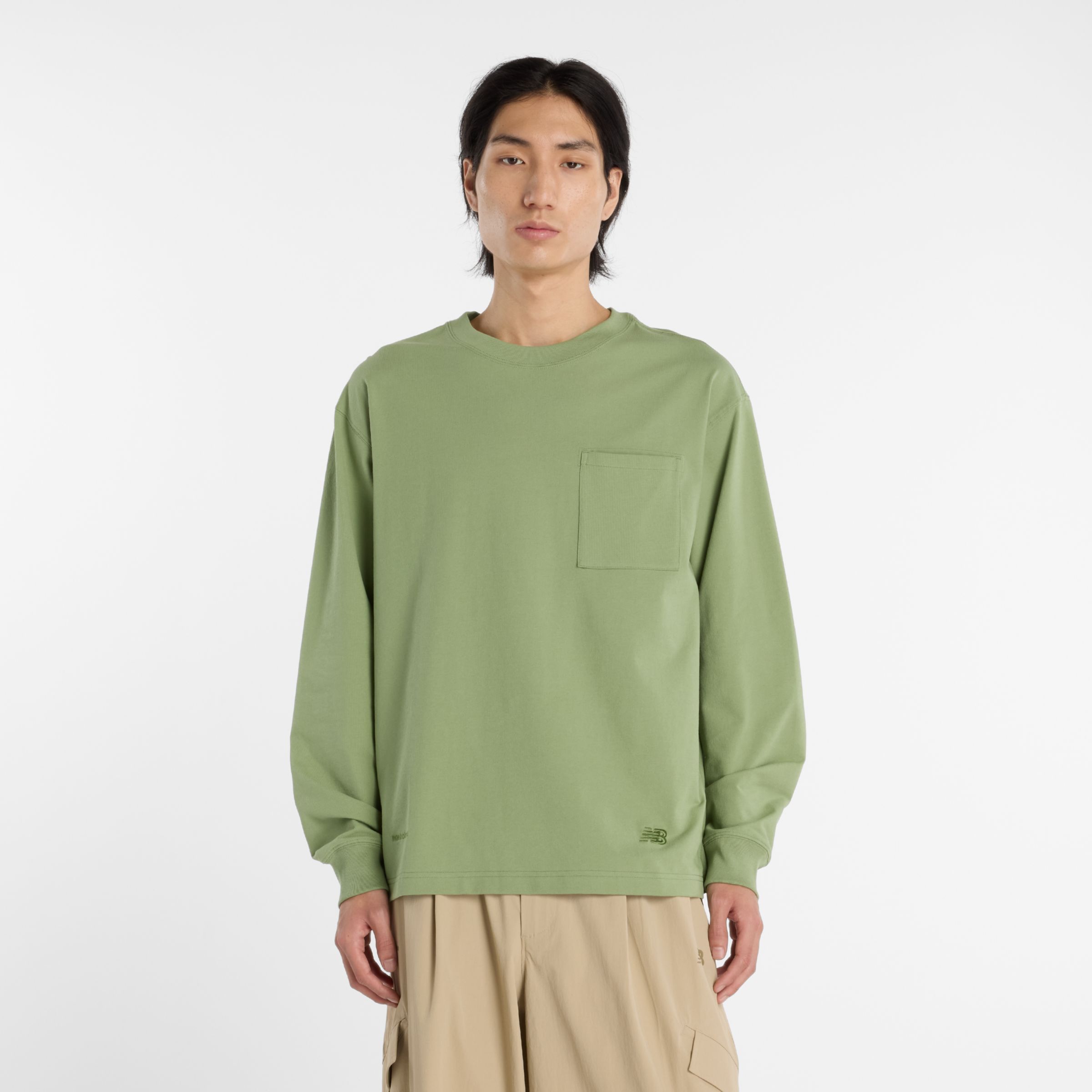 NB GREY ポケット長袖