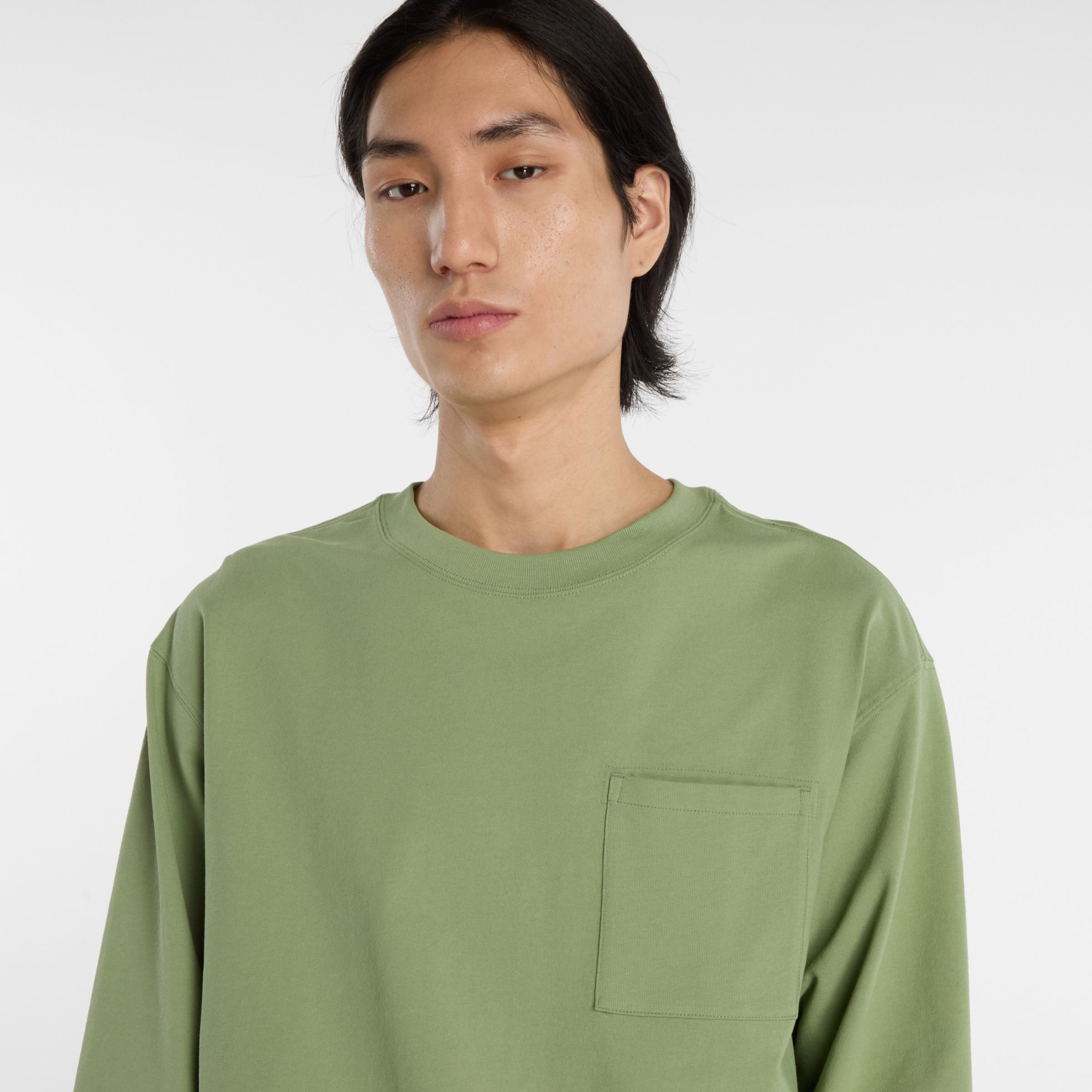 NB GREY ポケット長袖