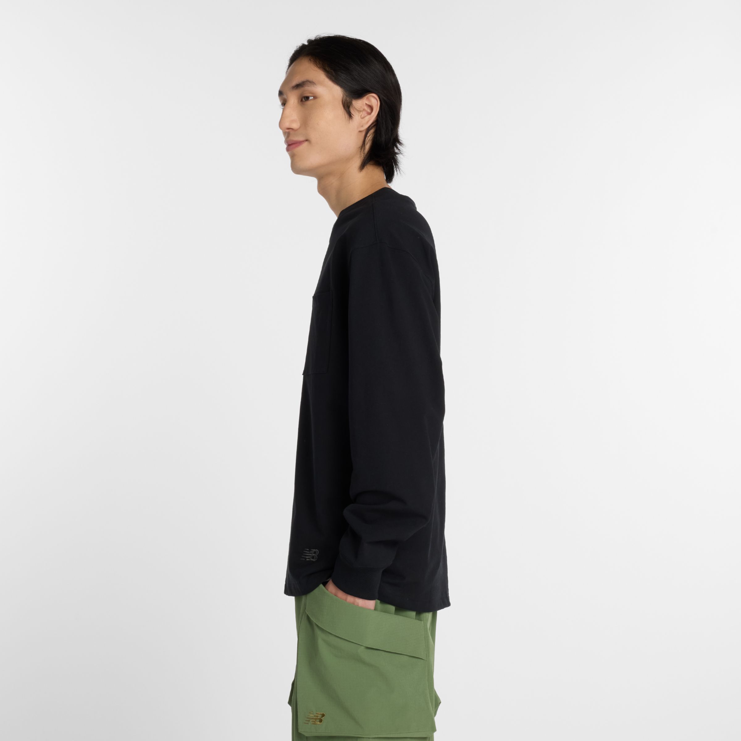 NB GREY ポケット長袖