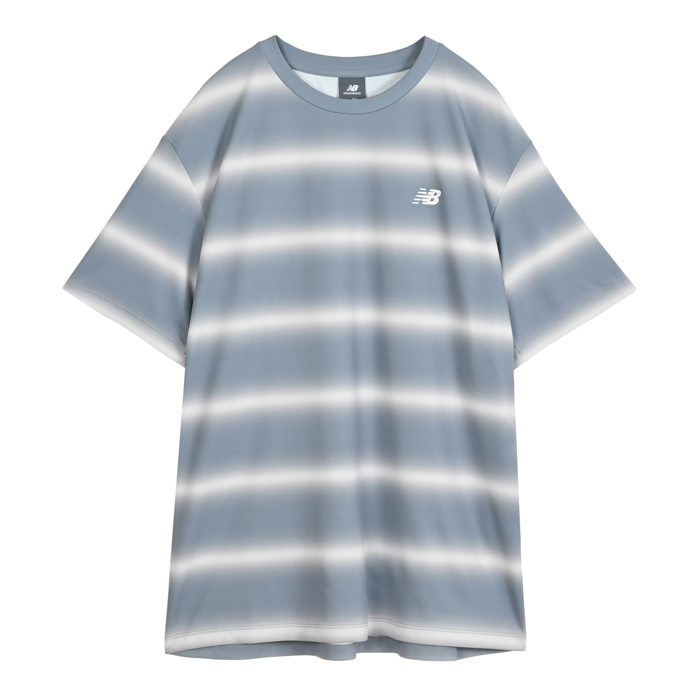 ファンクショナルショートスリーブストライプドTシャツ
