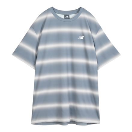 ファンクショナルショートスリーブストライプドTシャツ
