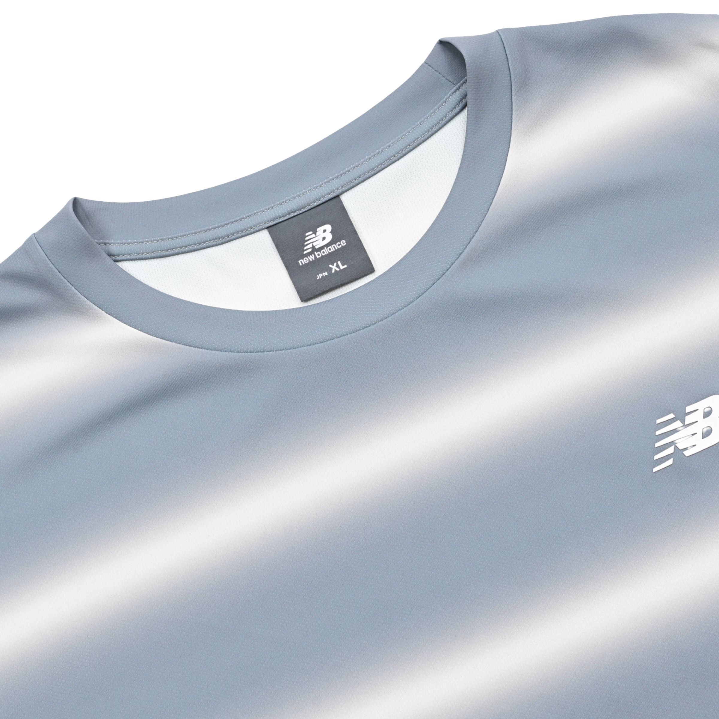 ファンクショナルショートスリーブストライプドTシャツ