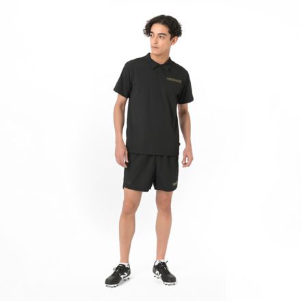 Black Out シアサッカーショートスリーブポロシャツ, BLACK with Black, MT61W65GBK