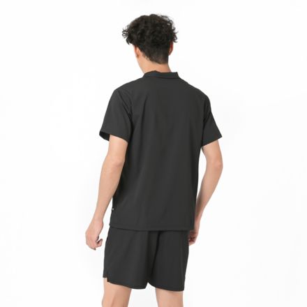 Black Out シアサッカーショートスリーブポロシャツ