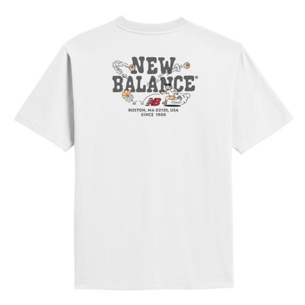 Basketball Boy Graphic T-Shirt, 白, MT61W6X5WT