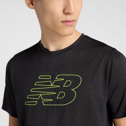 RC Essential Graphic T-Shirt V2, BLACK with ALKALINE GREEN, MT61W7RRBK