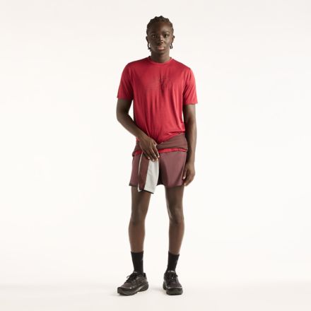 RC Essential Graphic T-Shirt V2, PODIUM RED with CHERRY LEATHER, MT61W7RRPDR