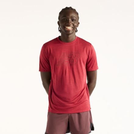 RC Essential Graphic T-Shirt V2, PODIUM RED with CHERRY LEATHER, MT61W7RRPDR
