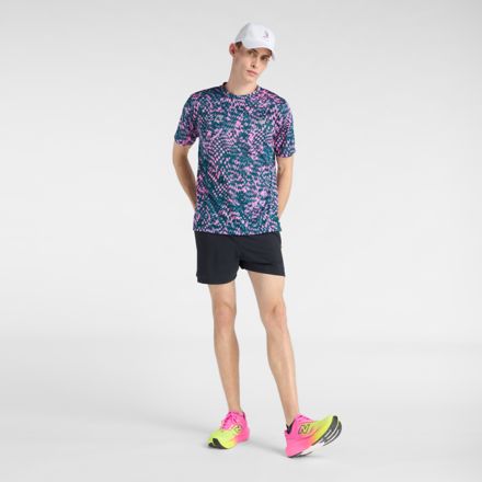 London Edition RC Essential Printed T-Shirt, PINK HEAT with MEDUSA GREEN, MT61W7X1AAB