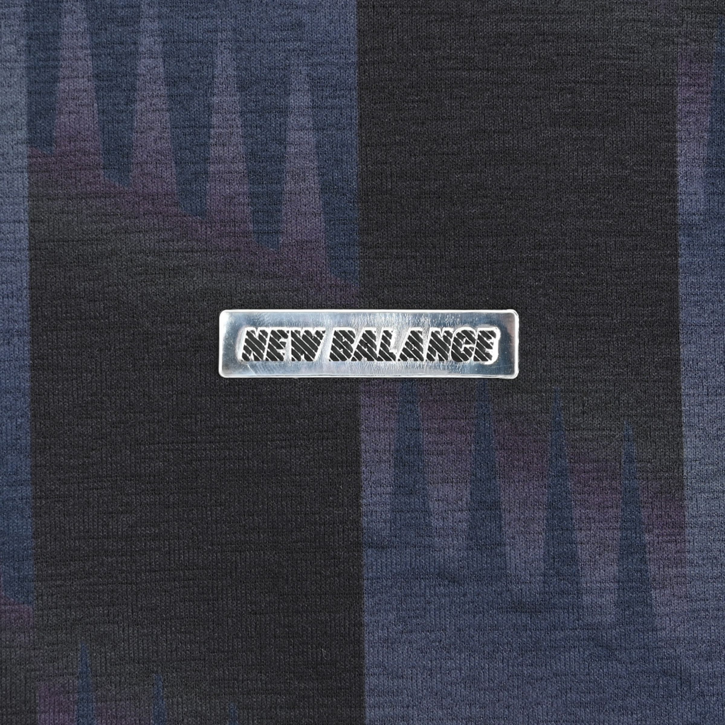 New Balance Black Out グラフィック ロングスリーブポロシャツ, MT62193BBK