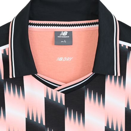 Black Out グラフィック ロングスリーブポロシャツ