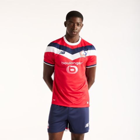 Мужские брюки New Balance LOSC Lille 26/27 Home Short Sleeve Jersey