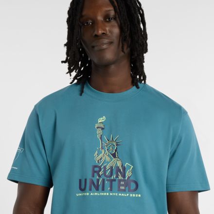United Airlines NYC Half Men's Graphic T-Shirt - Liberty