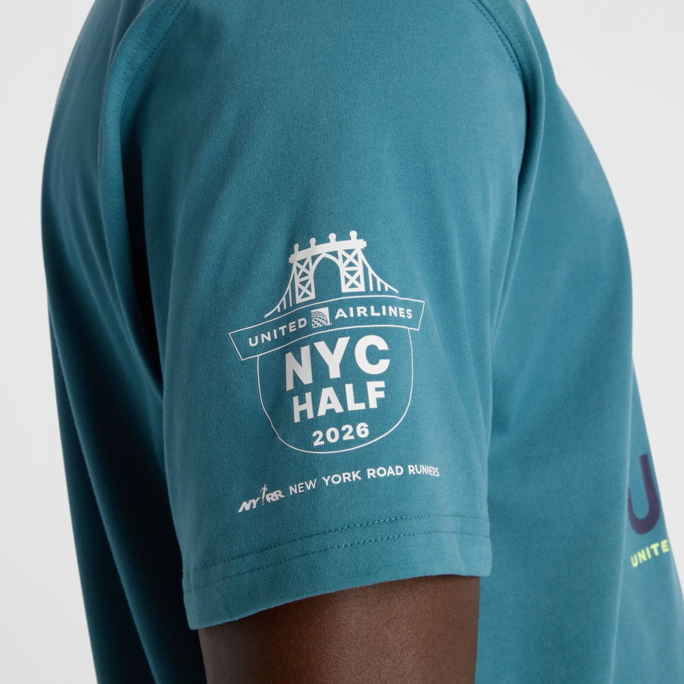 United Airlines NYC Half Men's Graphic T-Shirt - Liberty