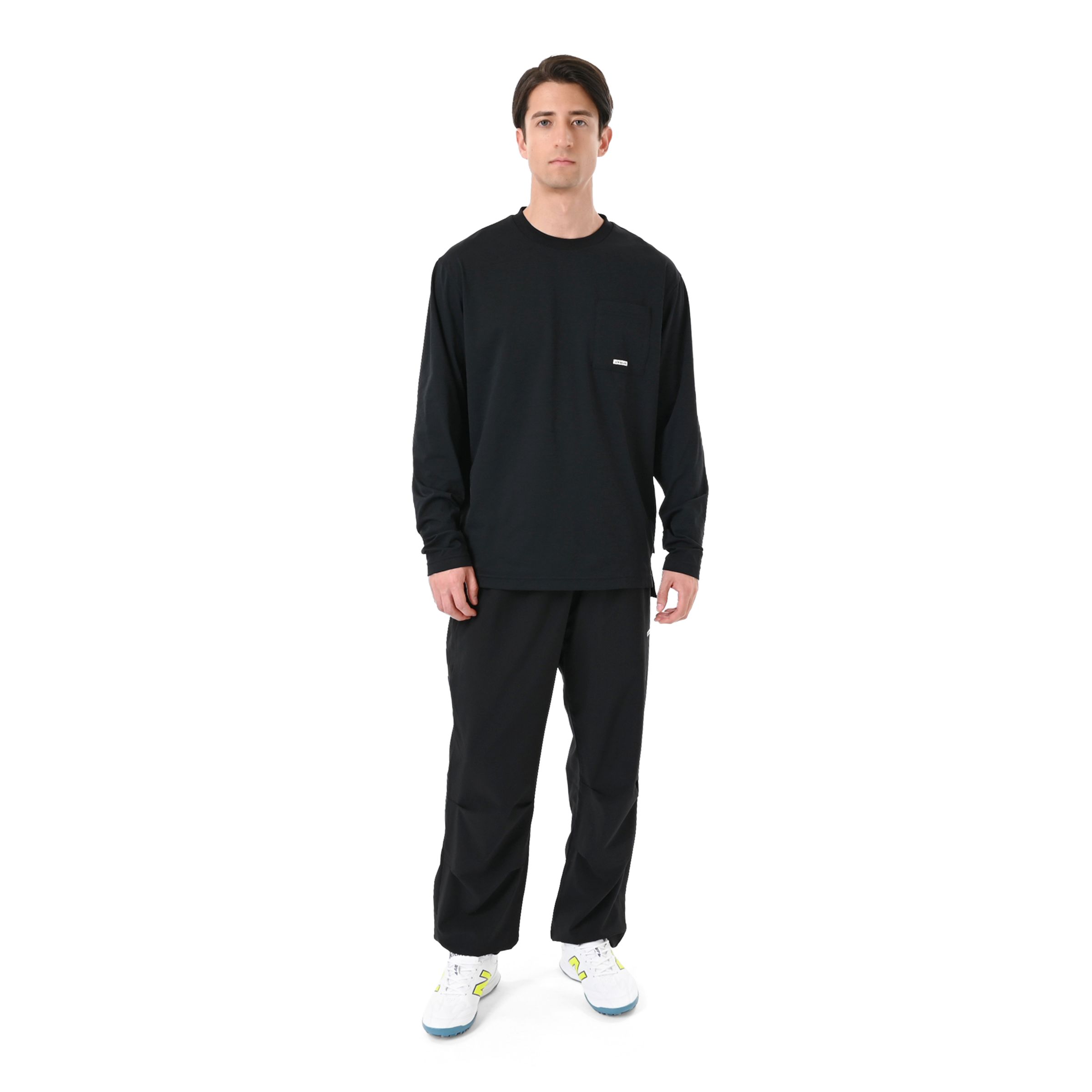 New Balance Black Out ロングスリーブシャツ, MT6241D7BK