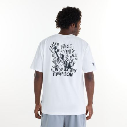 NYC Marathon Graphic T Shirt - Boros, WHITE, MT6253IIWT