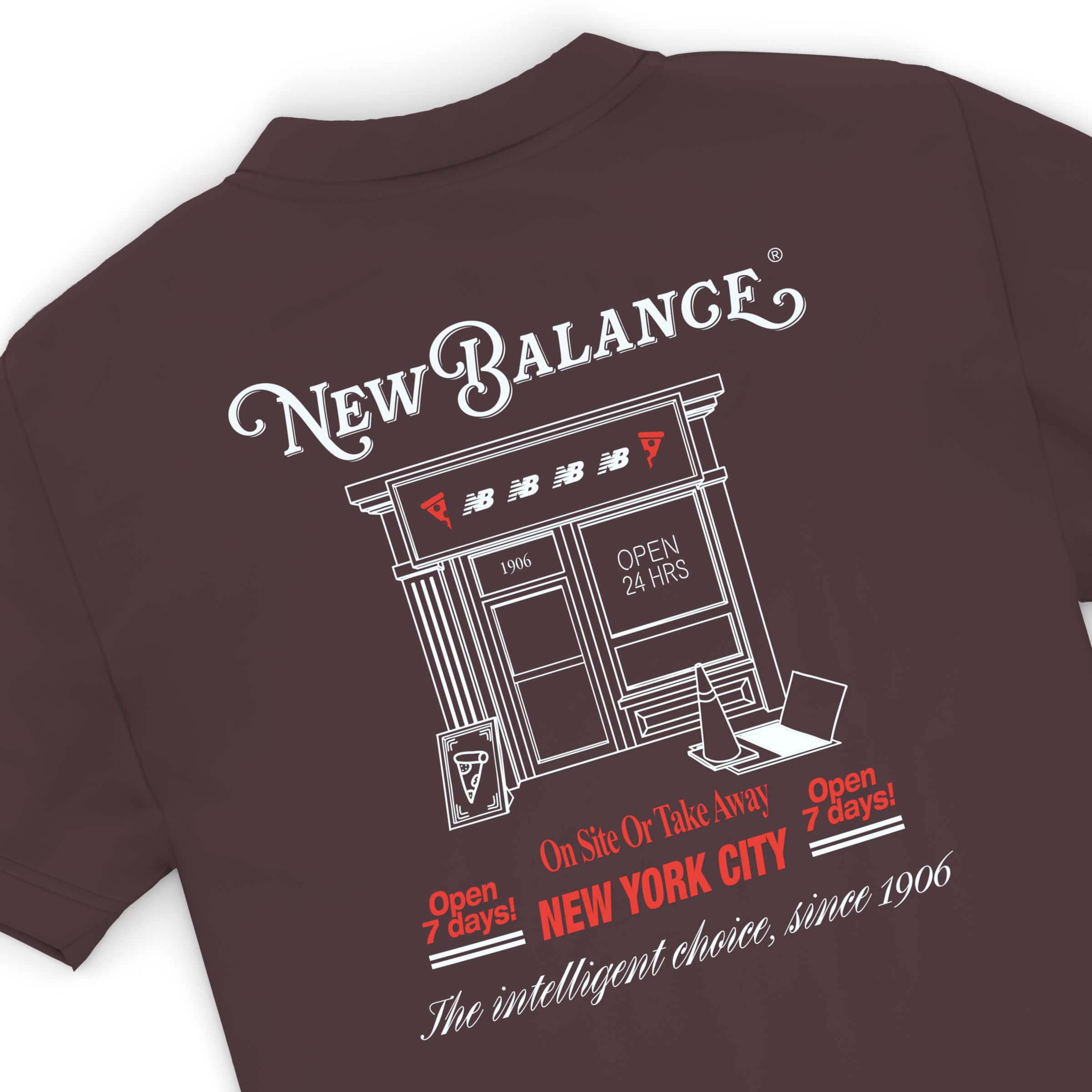 New Balance New York Grab a Bite T-Shirt, MT6253VQYLR