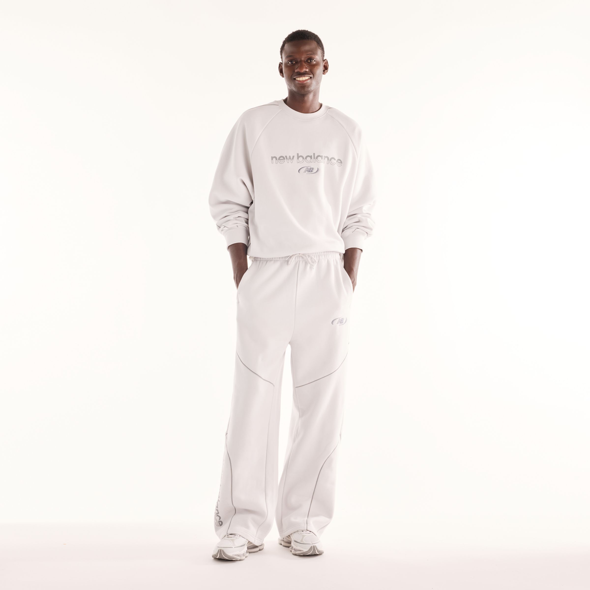 New Balance Trackside Fleece Crew, MT6255WPGYM