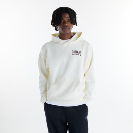 Doha Marathon Athletics French Terry Hoodie, ANGORA, MT62575PAGA