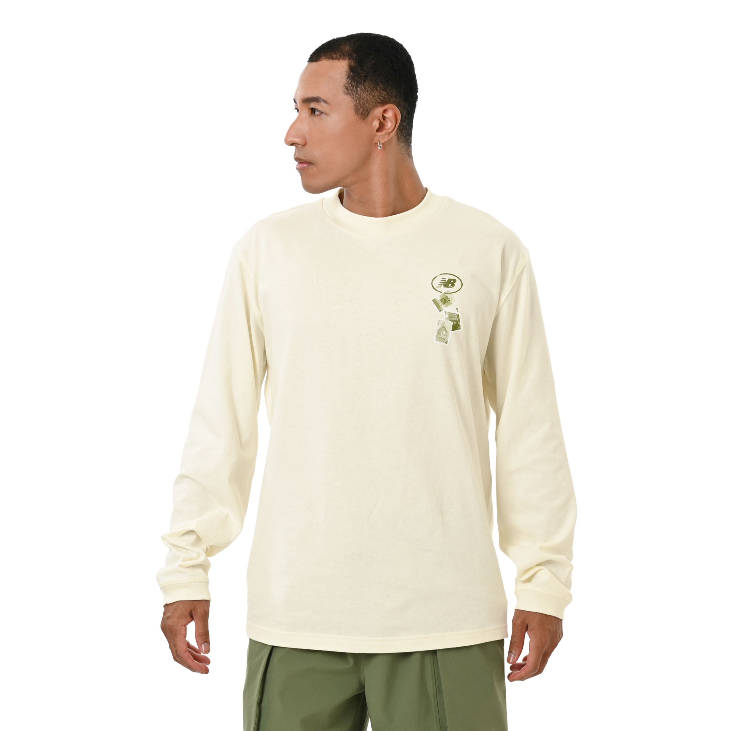New Balance International Stamp ロングスリーブTシャツ, MT62691YAGA