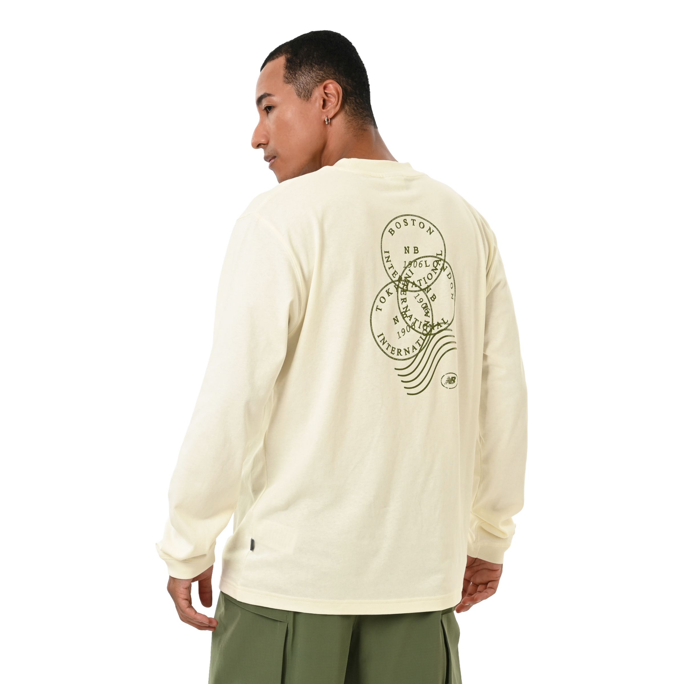 New Balance International Stamp ロングスリーブTシャツ, MT62691YAGA