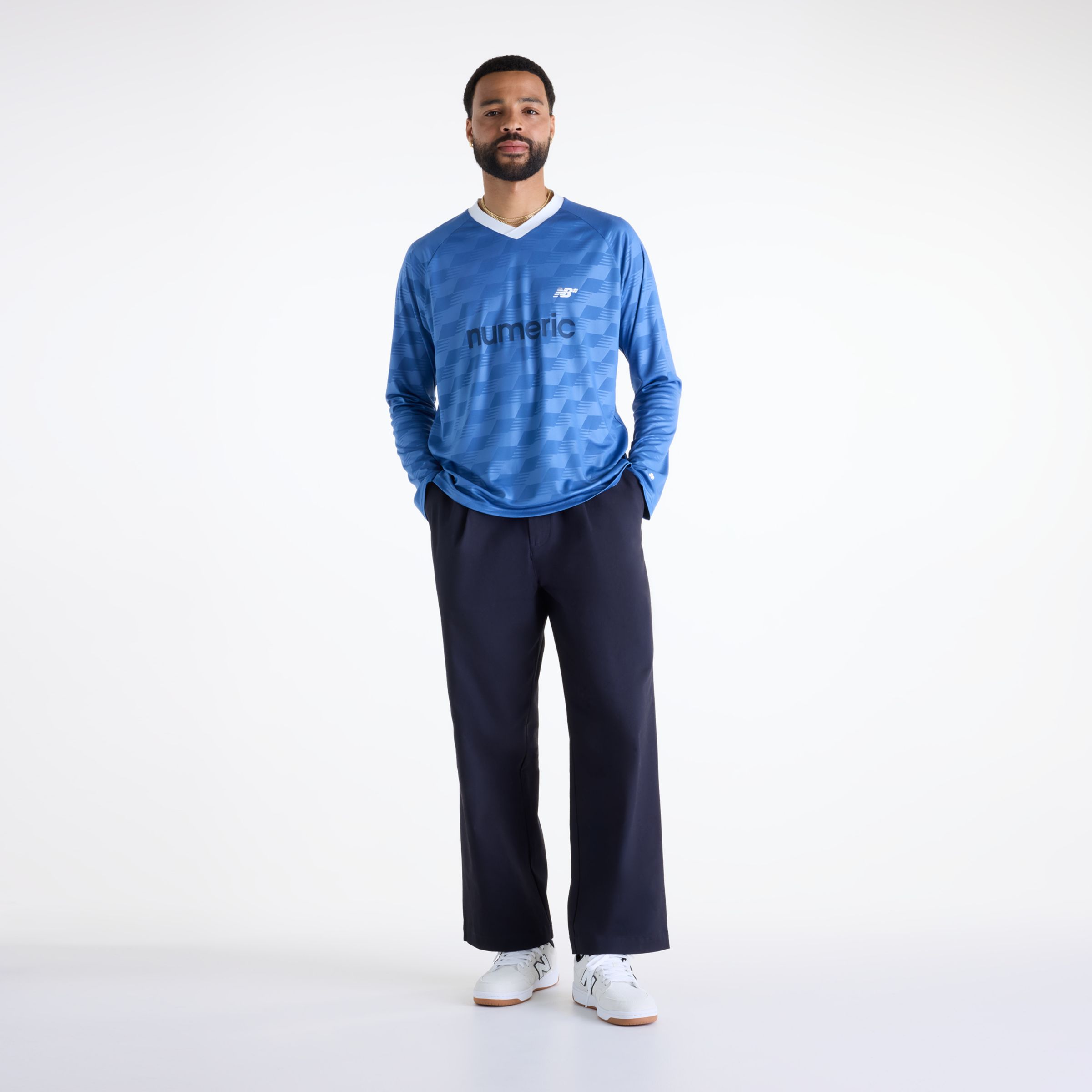 New Balance Numeric Long Sleeve Team Jersey, MT62706VAA4