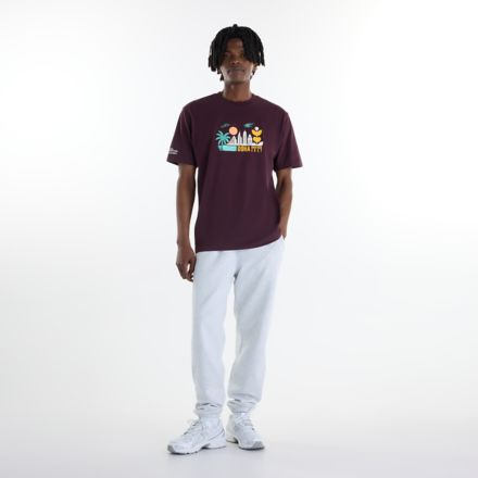 Doha Marathon Graphic T-Shirt - Cityscape, CHERRY LEATHER, MT6274NMYLR