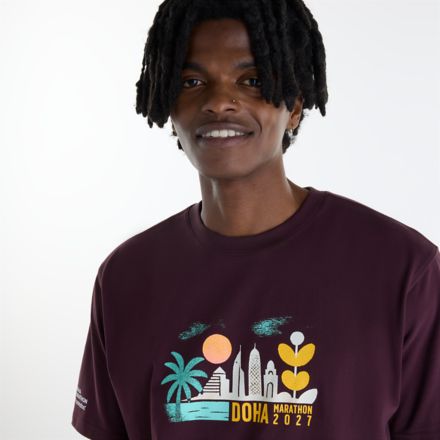 Doha Marathon Graphic T-Shirt - Cityscape