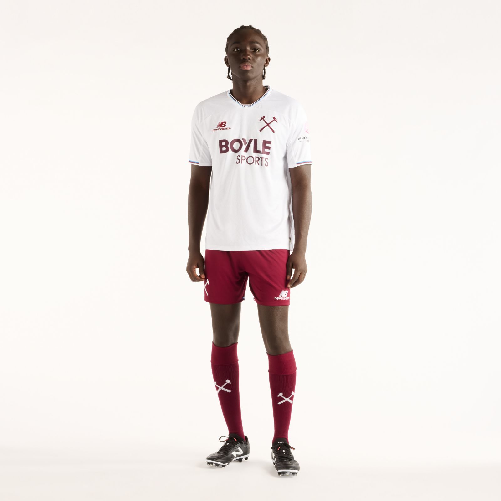 Мужские брюки New Balance West Ham United 26/27 Away Short Sleeve Jersey — фото 2