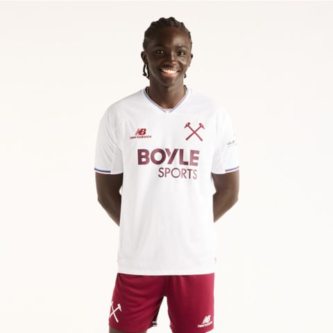 Мужские брюки New Balance West Ham United 26/27 Away Short Sleeve Jersey
