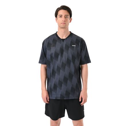 Black Out グラフィック ショートスリーブシャツ, BLACK, MT6295YYBK