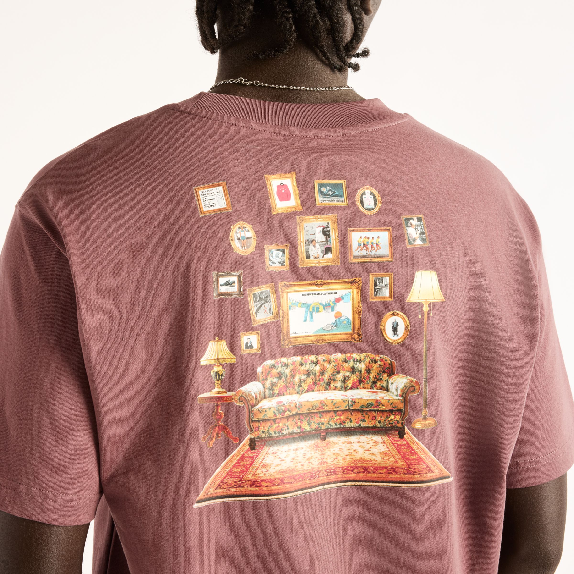 New Balance Family Room T-Shirt, MT62A54RFTK