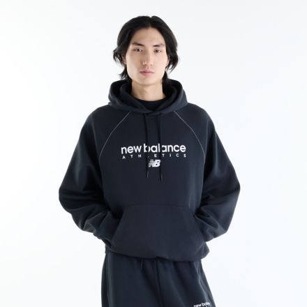 Sport Linear Graphic Fleece Hoodie, BLACK, MT62C6FKBK