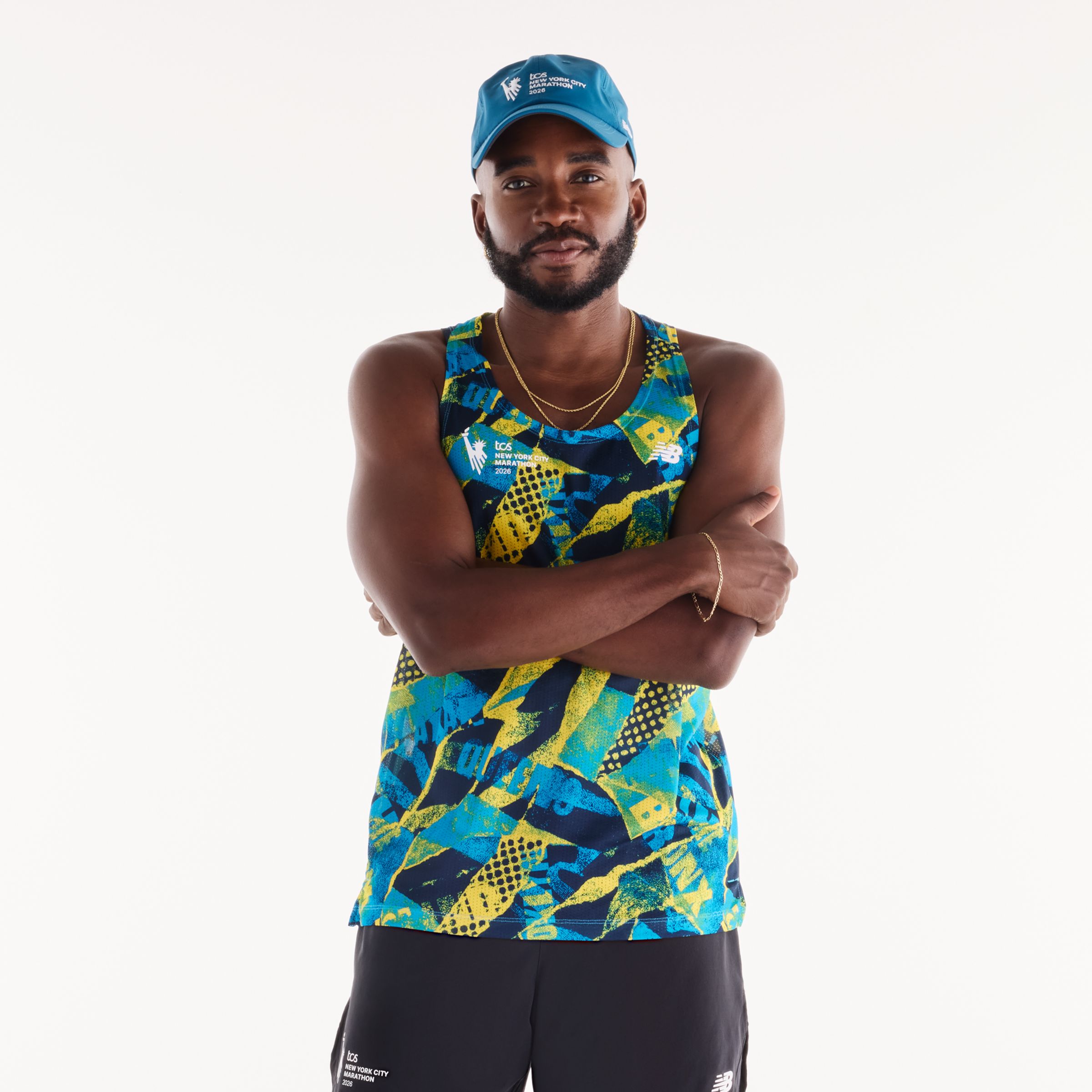 New Balance NYC Marathon RC Essential Printed Singlet, MT62F426MLT